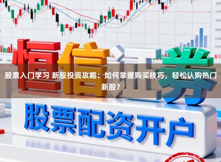 股票入门学习 新股投资攻略：如何掌握购买技巧，轻松认购热门新股？