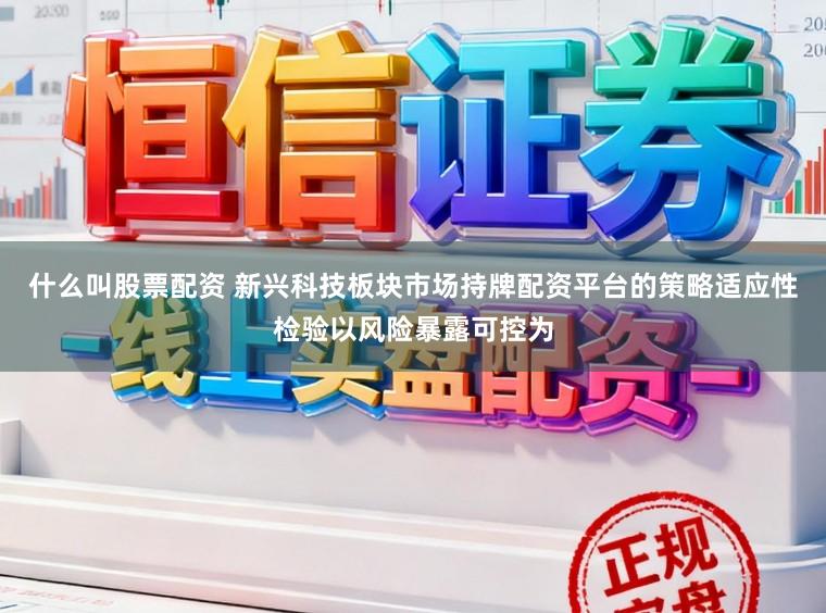 什么叫股票配资 新兴科技板块市场持牌配资平台的策略适应性检验以风险暴露可控为